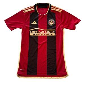 Atlanta United FC Adidas 2023 Home Jersey Mens Small Slim Fit Red & Black AERORE